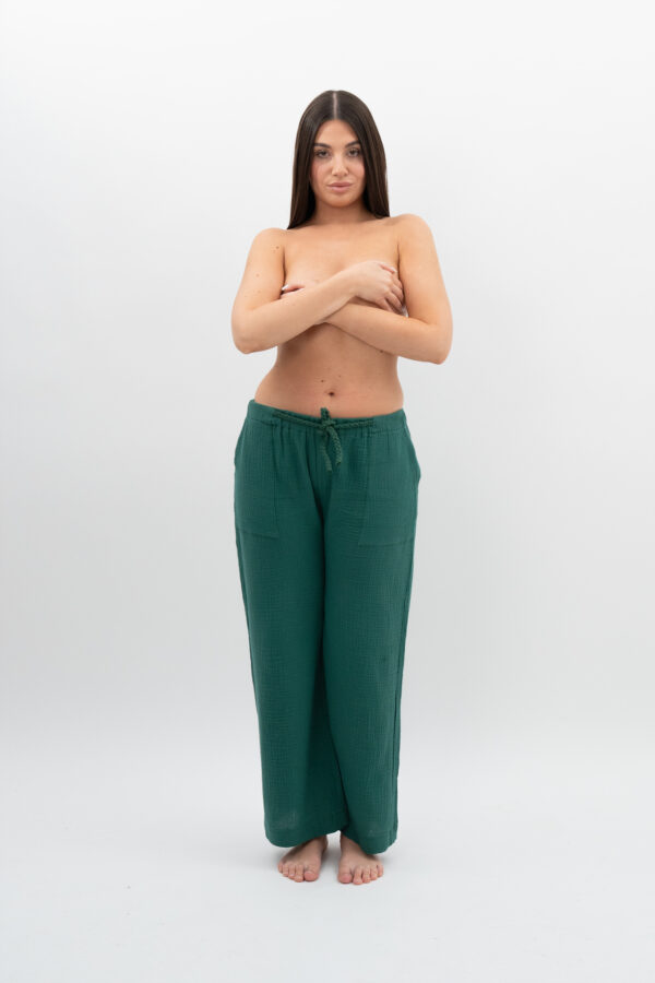 Spodnie Zieleń Butelkowa