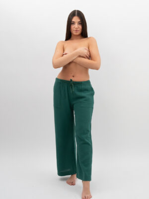 Spodnie Zieleń Butelkowa