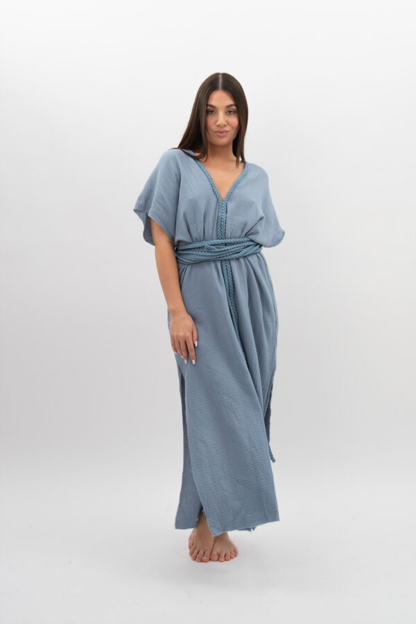 DSC_2904 Sukienka ze Sznurkiem Jasny Jeans