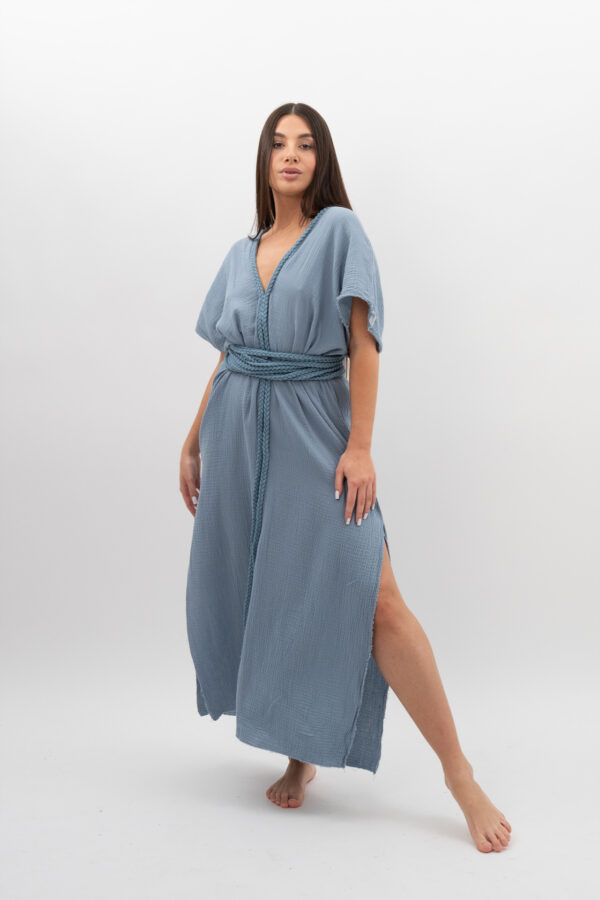 DSC_2906 Sukienka ze Sznurkiem Jasny Jeans