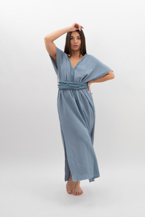 DSC_2908 Sukienka ze Sznurkiem Jasny Jeans