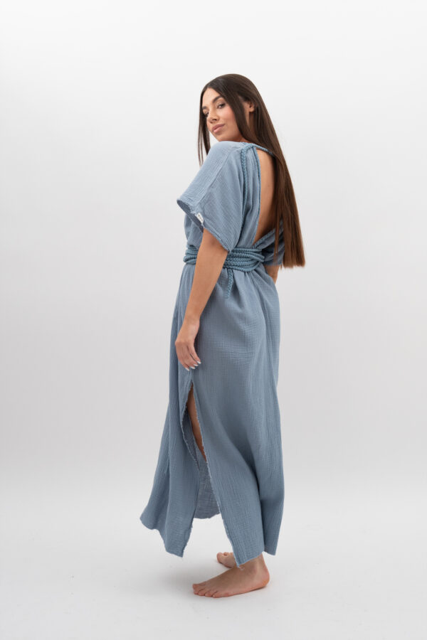 DSC_2913 Sukienka ze Sznurkiem Jasny Jeans