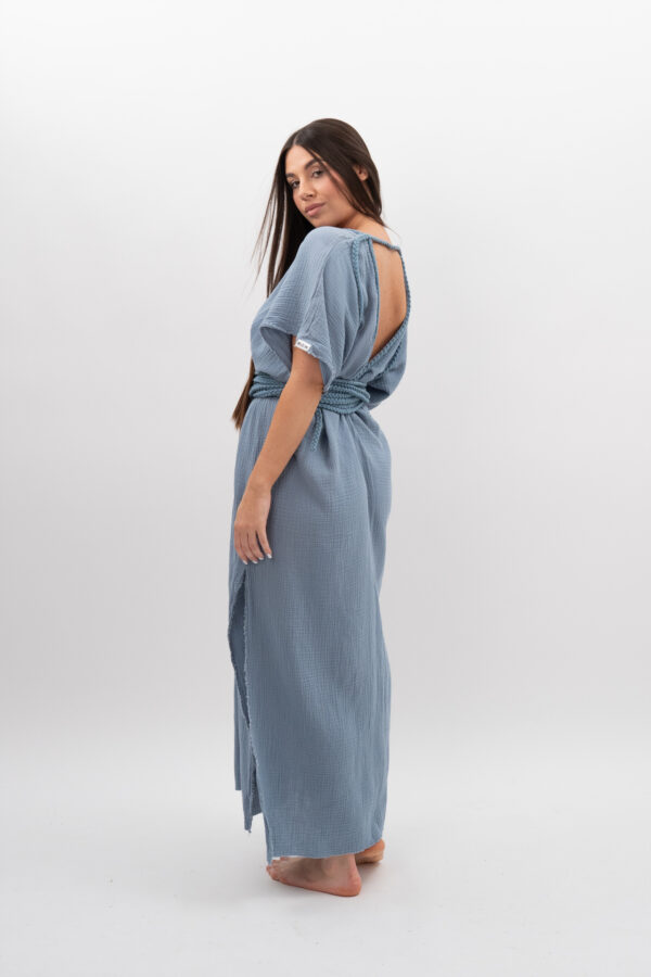 DSC_2916 Sukienka ze Sznurkiem Jasny Jeans