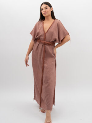 DSC_3162 Sukienka ze Sznurkiem Brudny Liliowy