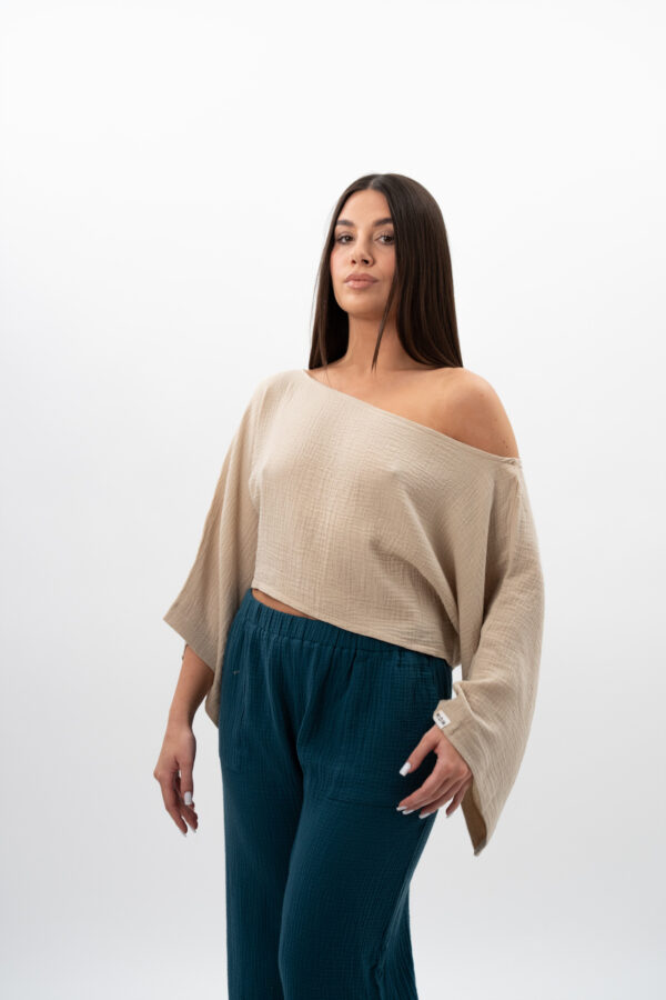 Bluzka Naturalny Beż