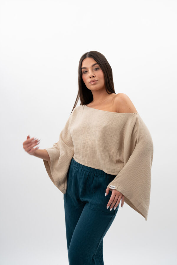 Bluzka Naturalny Beż