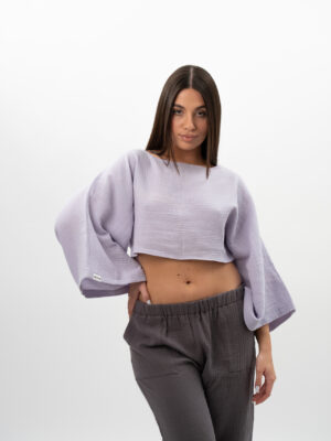 Bluzka Pastelowy Fiolet
