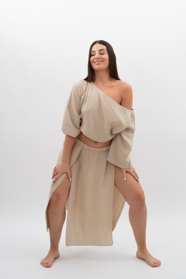 DSC_3515 Spódnica Jasny Piaskowy