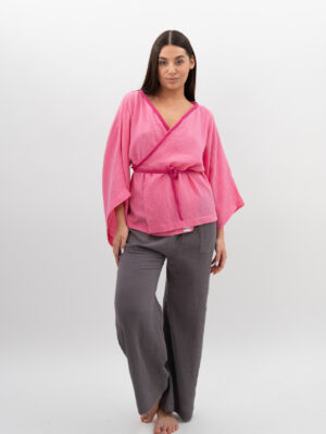Kimono ze sznurkiem Intensywny Róż