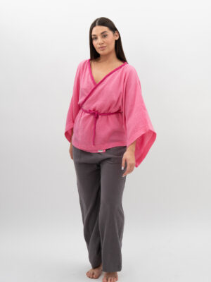 Kimono ze sznurkiem Intensywny Róż