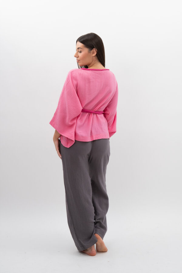 Kimono ze sznurkiem Intensywny Róż