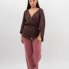 Kimono ze sznurkiem Gorzka Czekolada