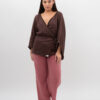 Kimono ze sznurkiem Gorzka Czekolada