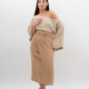Spódnica Wiązana Beż