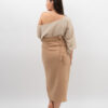 Spódnica Wiązana Beż