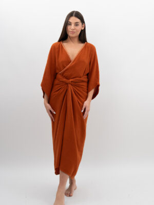 Spódnica Wiązana Ceglana