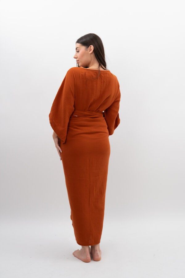 Spódnica Wiązana Ceglana