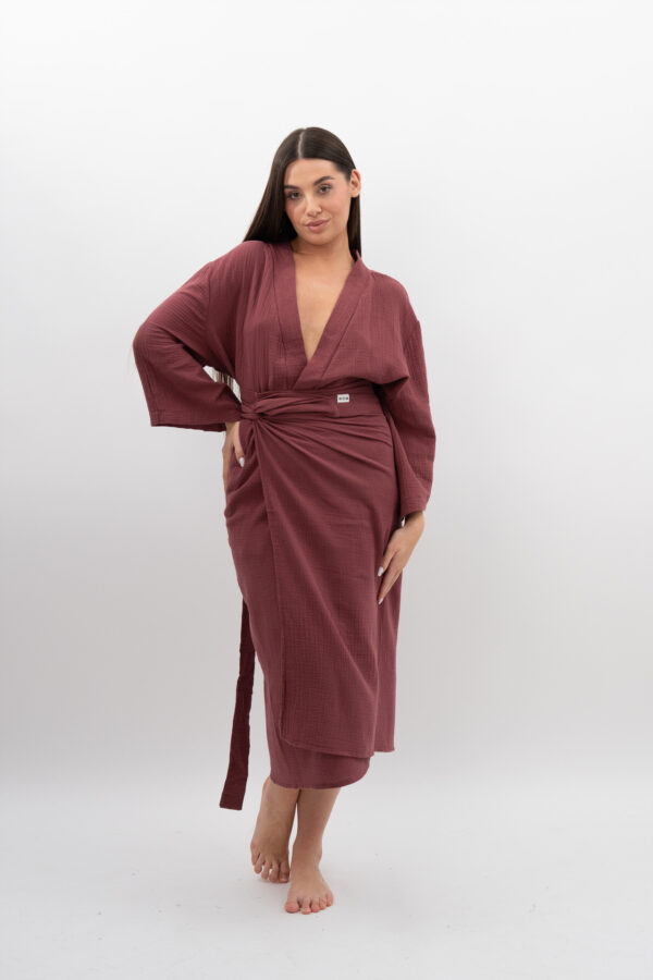 Spódnica wiązana Wiśnia