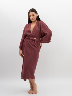 Spódnica wiązana Wiśnia