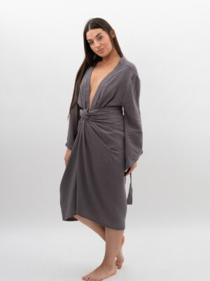 Spódnica Wiązana Grafit