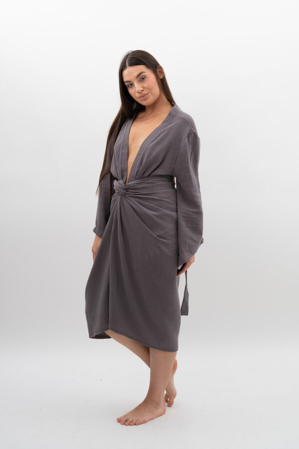 Spódnica Wiązana Grafit