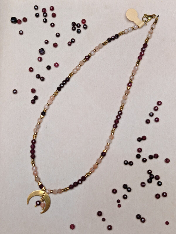 Granat Kamień Słoneczny Hematyt