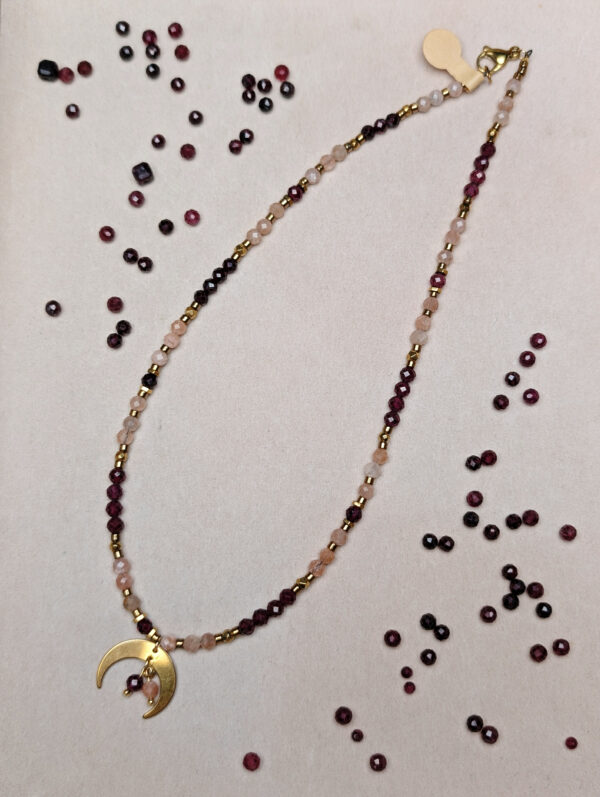 Granat Kamień Słoneczny Hematyt