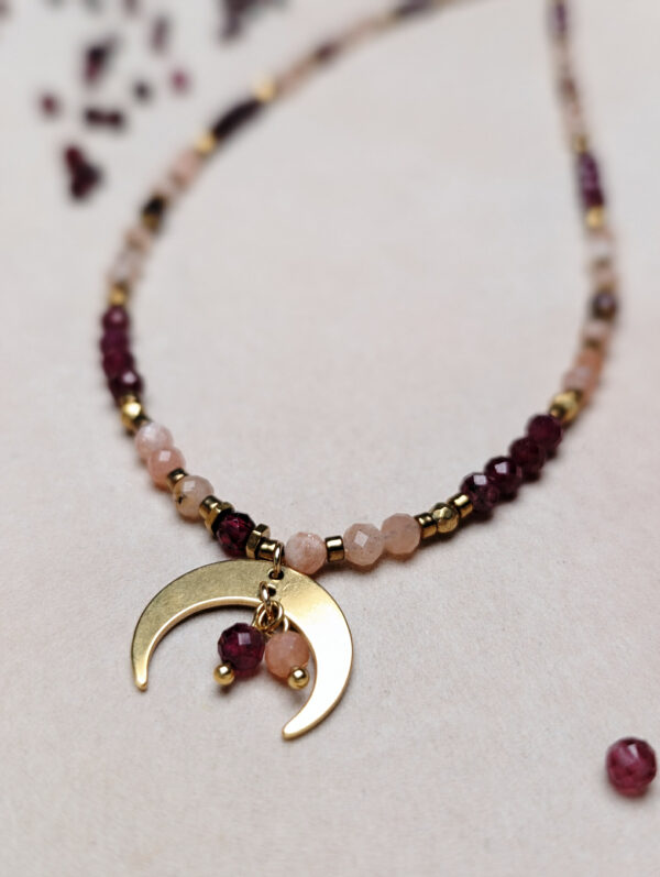 Granat Kamień Słoneczny Hematyt