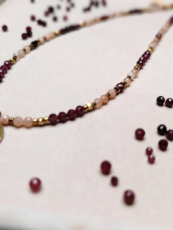 Granat Kamień Słoneczny Hematyt