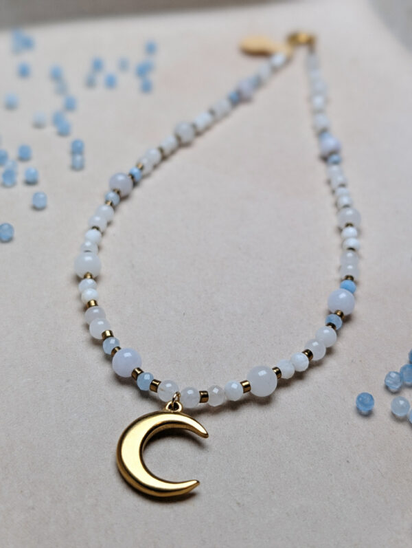 Jadeit Angelit Kamień Księżycowy Akwamaryn