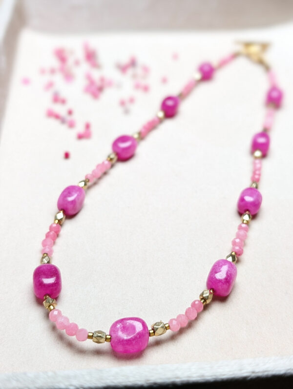 Turmalin Różowy Hematyt Kwarc Różówy