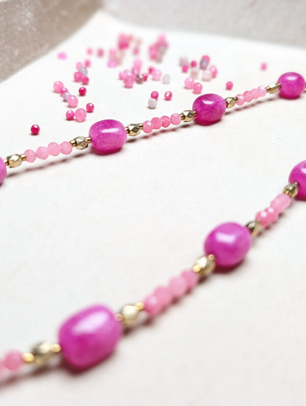 Turmalin Różowy Hematyt Kwarc Różówy