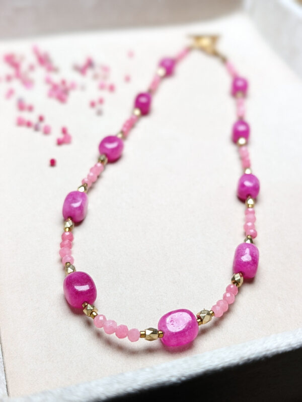 Turmalin Różowy Hematyt Kwarc Różówy