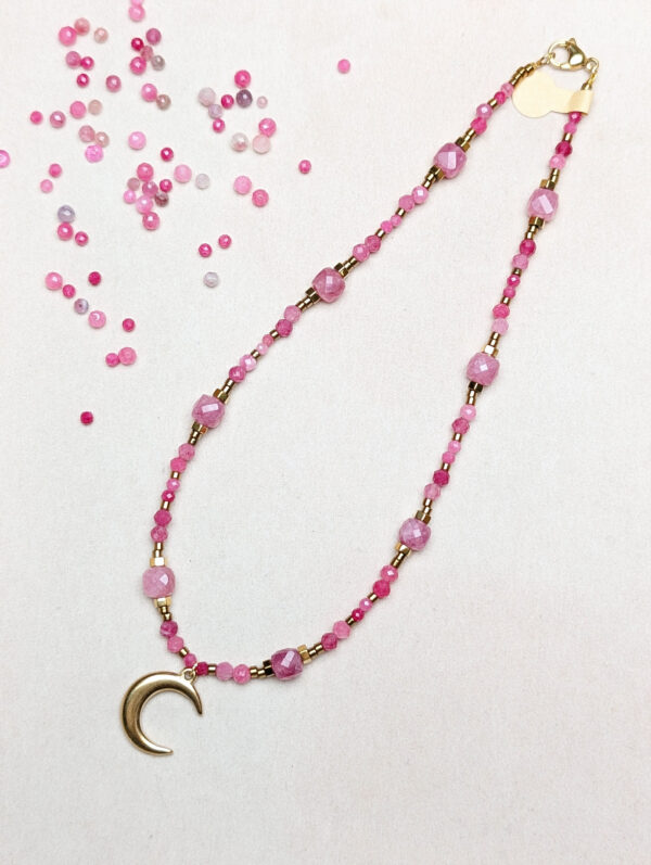 Turmalin Różowy Kwarc Różowy Hematyt