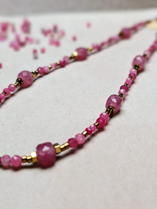 Turmalin Różowy Kwarc Różowy Hematyt