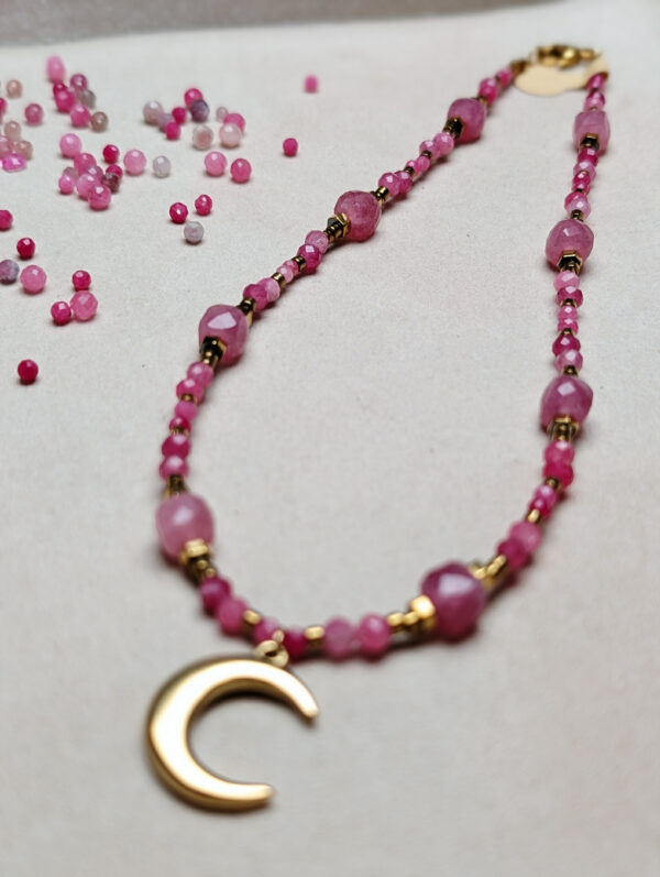 Turmalin Różowy Kwarc Różowy Hematyt