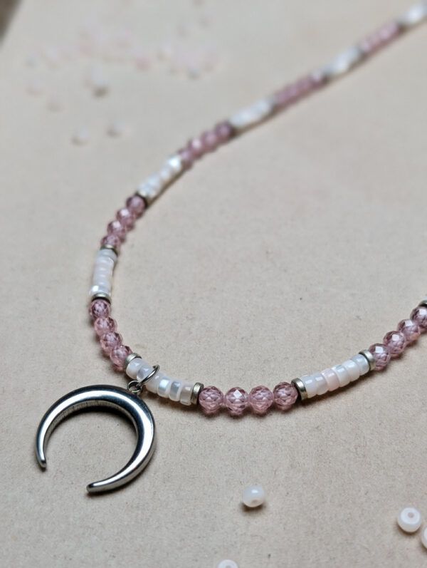 Masa Perłowa Cyrkonia Różowa Hematyt