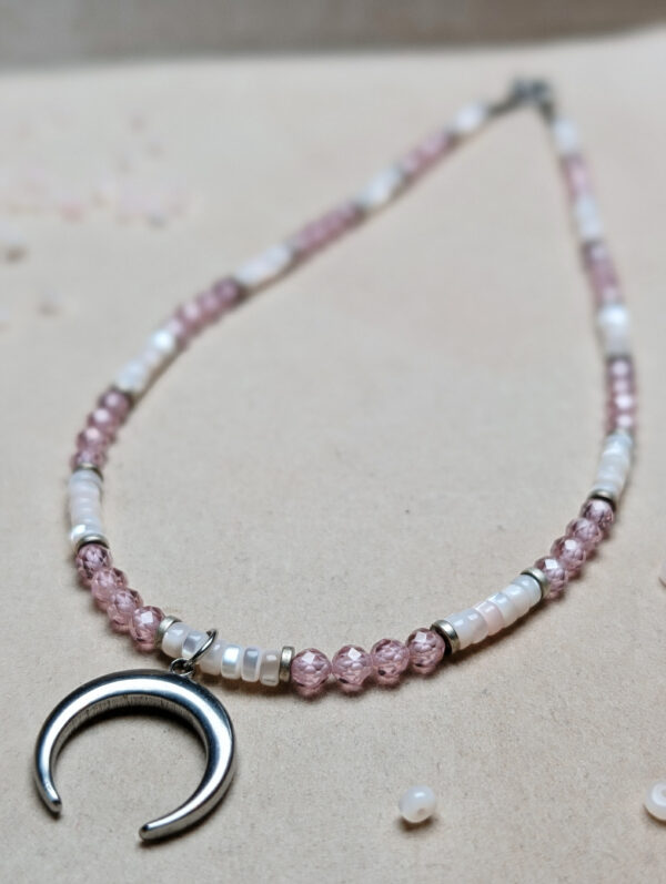 Masa Perłowa Cyrkonia Różowa Hematyt