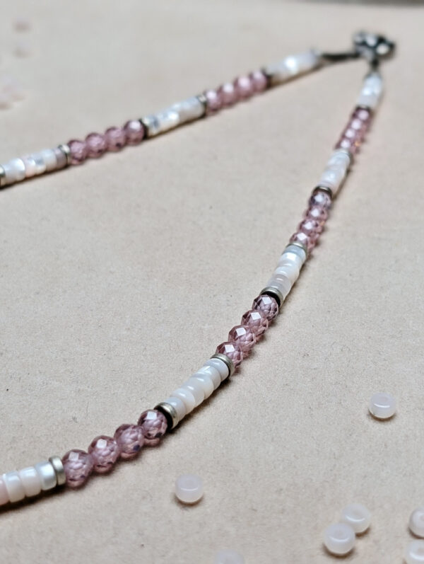 Masa Perłowa Cyrkonia Różowa Hematyt