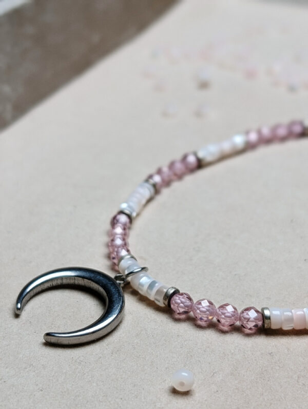 Masa Perłowa Cyrkonia Różowa Hematyt