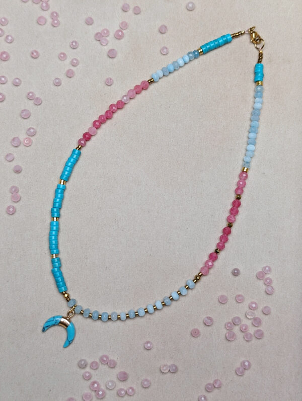 Turkus Akwamaryn Kwarc Różowy Hematyt