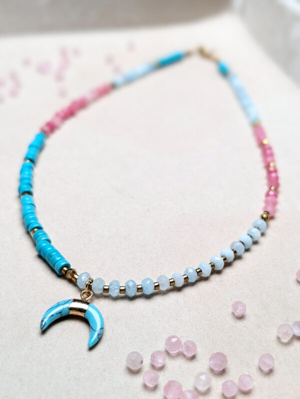 Turkus Akwamaryn Kwarc Różowy Hematyt