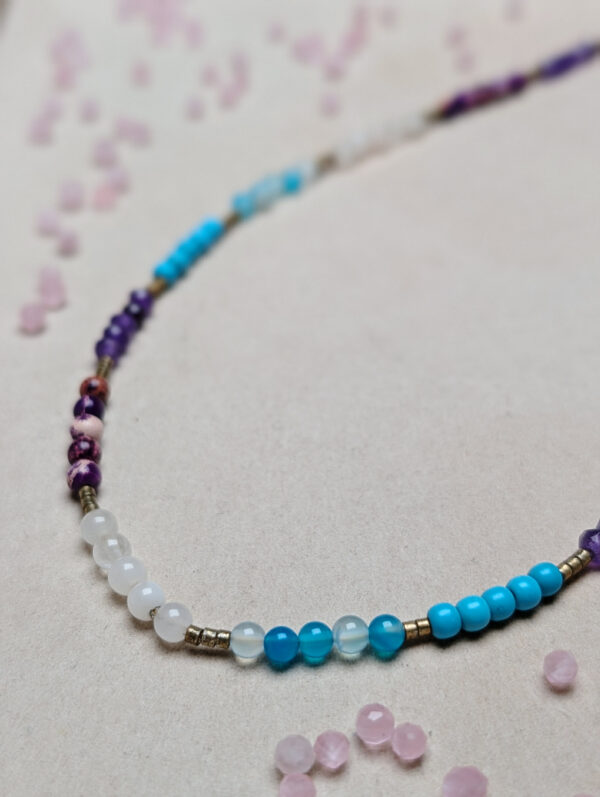 Chalcedon Turkus Agat Kwarc różowy Jaspis