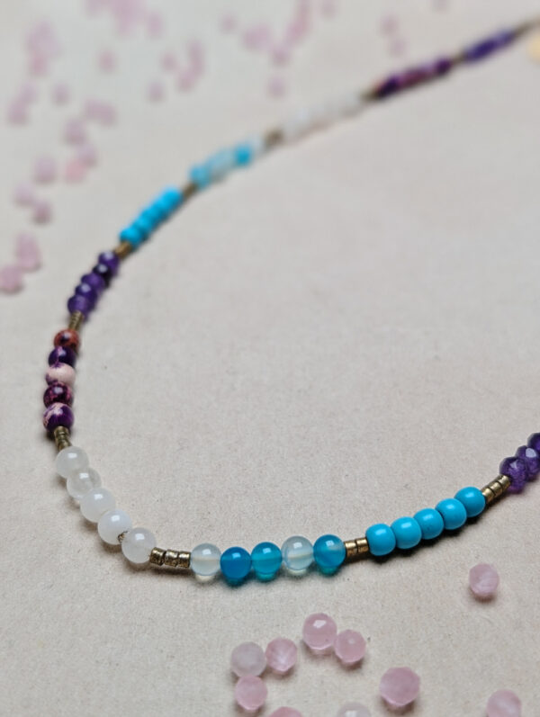 Chalcedon Turkus Agat Kwarc różowy Jaspis