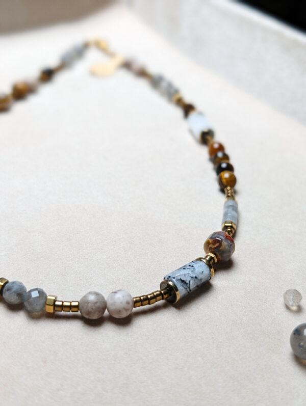 PXL_20251202_082252799.PORTRAIT Tygrysie Oko Labradoryt Jaspis Kwarc Rutylowy Perła Słodkowodna