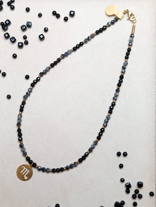 Labradoryt Agat Czarny