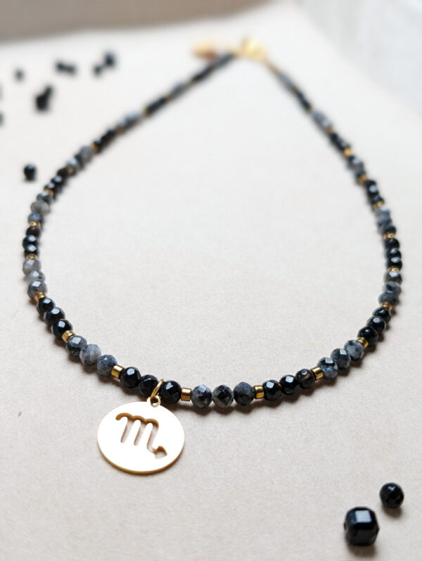 Labradoryt Agat Czarny