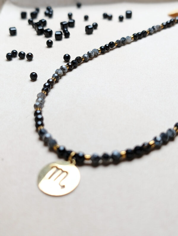 Labradoryt Agat Czarny