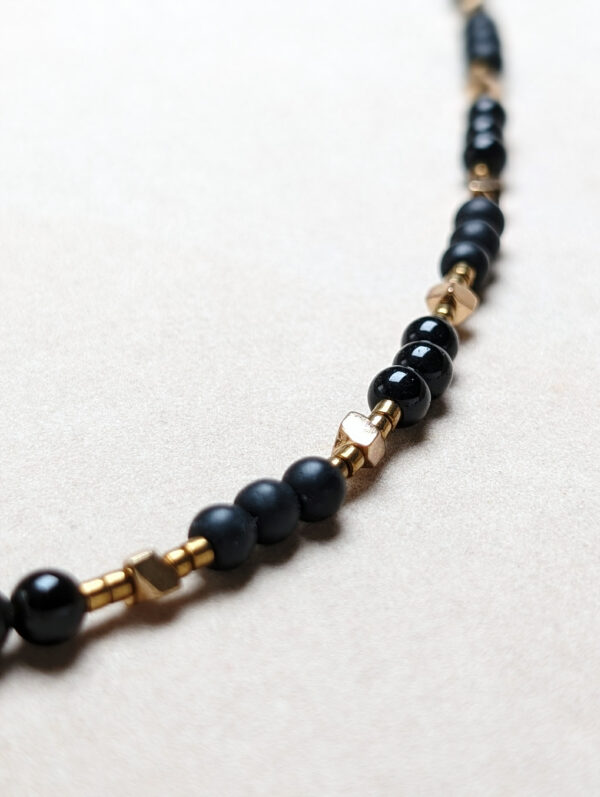 Agar Czarny Onyks Hematyt