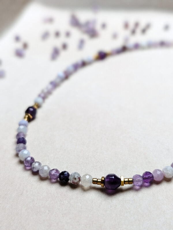 Lepidolit Ametyst Hematyt